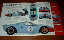 ★★1967 FORD GT40 MK III ORIGINAL IMP BROCHURE 64-65-67-68 GT 40 SPECS INFO★★ picture