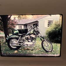Vintage 35 MM Slide Custom Chopper Motorcycle picture