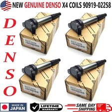 4 PACK New Genuine Denso 90919-02258 Ignition Coils 673-1310 For  Corolla 1.8L picture