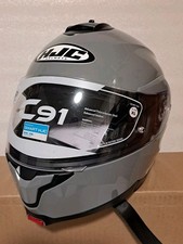 HJC C91 Modular MOTORCYCLE SNOWMOBILE Helmet Nardo Grey Size XL 60-61cm   picture