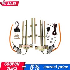 2 Door Street Hot Rat Rod Flat Glass Power Window Kit w/ Switches -US picture