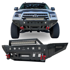 Vijay Fits for 2011-2016 Toyota Sequoia Black Bumper W/Winch Plate & LED Lights picture