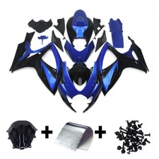 Blue Black Fairings For 2006 2007 Suzuki GSXR600 GSXR750 Injection Bodywork Kit picture