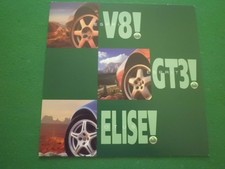 LOTUS V8, GT3, ELISE SALES BROCHURE  1998 picture