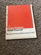 1973 Harley Davidson Amf Parts List Catalog  picture