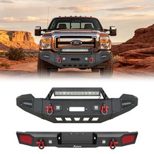 Aaiwa For 2011-2016 Ford F250/F350/F450/F550 Front/Rear Bumper With Winch Plate picture