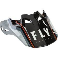 Fly Racing 2024 Formula Visor - Axon - Black/Grey/Orange, Youth picture