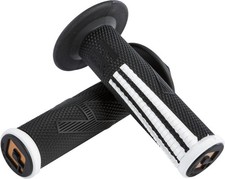 ODI Emig2 Pro V2 Lock-On Grips w/ Twist Tube Black/White H36EPBW picture