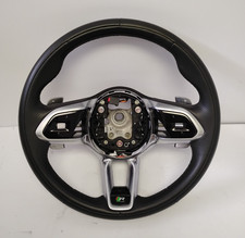 2022 Jaguar F-Pace R-Dynamic Black Leather Steering Wheel OEM PK83-3F563-FA8-PVJ picture