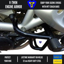 MTT Engine Guard Crash Bars Suzuki SV650 SV650S 1999-2002 Heavy Duty Steel Armor picture