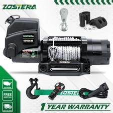 ZOSTERA Electric Winch 6000LBS 12000lb Synthetic Rope Boat Trailer 4WD Towing picture