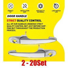 2-20 Exterior Door Handle Chrome Front Left&Right Fit 2005-2009 Pontiac Solstice picture