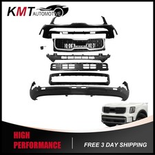 Complete Front Bumper Kit with Grille & Valance For 2023-2024 Kia Telluride 6PCS picture