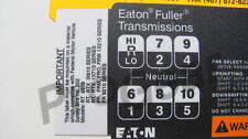 Fuller RT RTX 10 speed transmission shift pattern  20400 picture