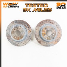 03-19 MASERATI GRANTURISMO REAR RIGHT LEFT WHEEL BRAKE DISC ROTORS SET OEM picture
