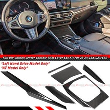 For 2023-2024 BMW G8X G2X G42 Full Carbon Fiber Interior Center Console Trim 6pc picture