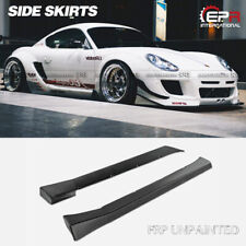 For Porsche Cayman 09-12 987 Rock RB Style FRP Side Skirt Panel Flow Add on Kits picture
