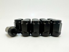 23pc 1/2-20 Closed End Bulge Acorn Lug Nuts Fits Jeep TJ YJ KK SK XJ TJ Black picture