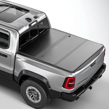 5.7FT 3-Fold Hard Tonneau Cover For 2009-2026 Ram 1500 Truck Bed Whit LED Lamp picture