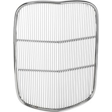 1932 Polished Stainless Steel Lo-Boy Ford Hotrod Grille Insert, Chopped 4-1/2
