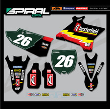 Custom MX Graphics Kit Yamaha YZ 125 250 Chesterfield Retro 2020 2021 2022 picture