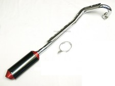 38mm CNC RED EXHAUST MUFFLER SET FOR 125 140 150cc SDG SSR ATOMIK PIT BIKE picture