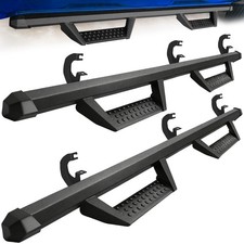 FOR 19-26 Silverado/Sierra Double Cab Running Boards Drop Step Nerf Bar Present picture