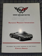 1999 Chevrolet Corvette Hardtop Product Information Guide Manual picture