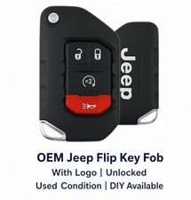 2018-2025 Jeep Wrangler Gladiator OEM Flip Key Fob OHT1130261 68292944 picture