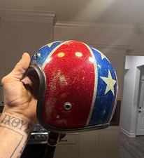Stars & Stripes OG Metal Flake Vntg Helmet *RARE* picture