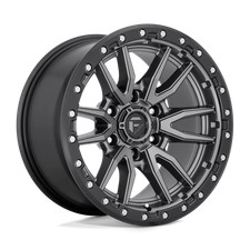 18x9 Fuel Wheels D680 Rebel Matte Gun Metal Black Bead Ring Rims 6x139.7 (1pc) picture