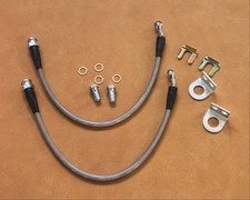 SS Braided Front Brake Lines 2005-13 Chevrolet Corvette C6 Base Models picture