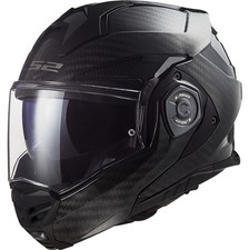LS2 FF901 Advant X Carbon Modular Motorcycle Helmet w/SunShield Black picture