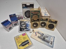 Vintage Marine Boat Instrument Lot NOS Teleflex Fuel Gauge Marinco Trolling Plug picture
