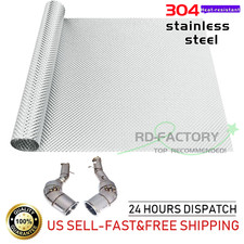 Exhaust Heat Shield Embossed 304 stainless steel Material Muffler Wrap Barrier picture