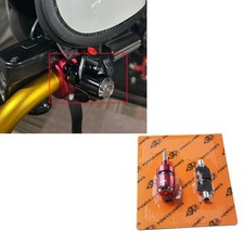 Red Motorcycle Handlebar Helmet Lock for Harley 1996-2025 Softail Dyna Touring picture