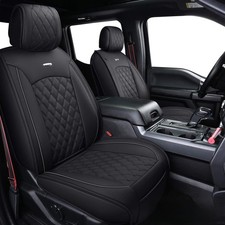 Aierxuan Full Set Car Seat Covers for Ford F150 F250 F350 09-26 Faux Leather picture