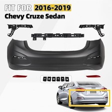 For 2016-2019 Chevy Cruze Sedan Rear Bumper Cover Reflector Kit w/ Brackets picture