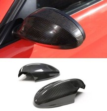 for BMW 3Series E90 E91 325i 335i 328i 05-08 Real Carbon Fiber Mirror Cover Caps picture