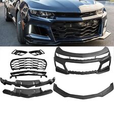 FOR 16-18 Chevrolet Camaro ZL1 Style Front Bumper Cover w/ Lip & Grille - PP picture