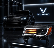 Headlights For 2014-2022 Jeep Grand Cherokee FULL LED Startup Projector Pair picture