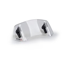 Puig 2.0 Multi-Adjustable Windscreen Visor - Smoke, Clip-On Style / 300mm x picture