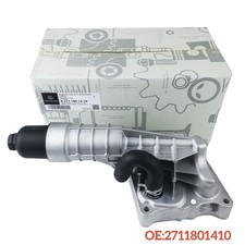 Aluminum Engine Oil Cooler Filter Housing for Benz 2012-15 SLK250 C250 1.8L NEW picture