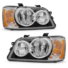 Pair Chrome Headlights For 2001-2003 Toyota Highlander Factory Style Headlamps picture
