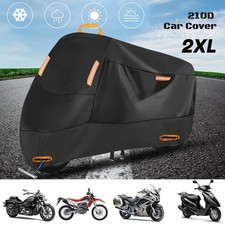 XXL Waterproof Motorcycle Cover Heavy Duty for Sun Snow UV Rain Dust Resistant picture