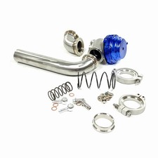 FOR Tial 44mm VBand Turbo External Wastegate 14PSI+Elbow inlet+outlet Dump pipe picture