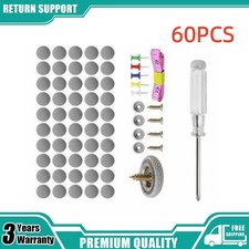 60PCS Repair Buckle Sagging Headliner Pins Rivet Snap Car Roof Liner Ceiling Kit picture