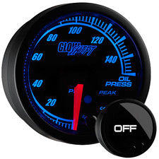 Slightly Used GlowShift Elite 10 Color Oil Pressure Gauge Kit w Sensor picture