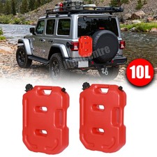 2x 2.6Gallon 10L Fuel Can Emergency Backup Gas Tank for ATV UTV Offroad 4WD picture