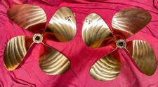 Mi Wheel Dynaquad 24 x 22 4 Blade Bronze Inboard Propeller Set 1 3/8